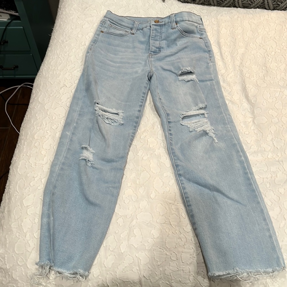 Celebrity pink mom jeans